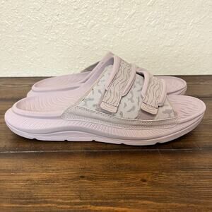 Hoka One One Ora Luxe Recovery Slides Elderberry Liliac Mens 11